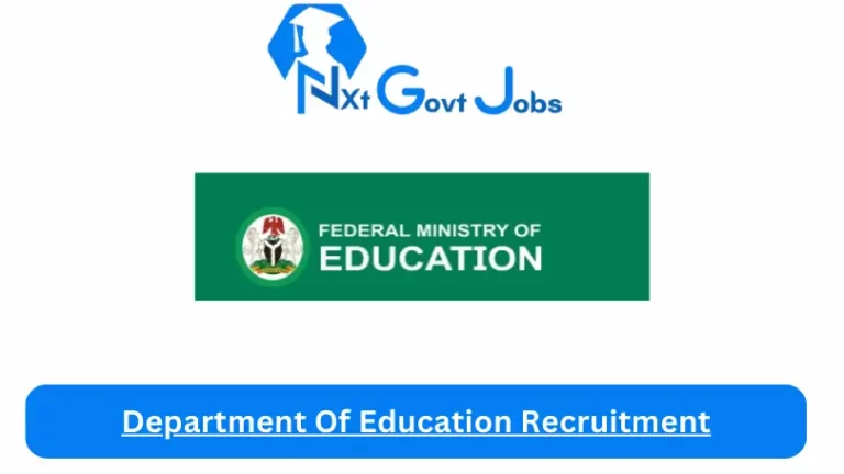 Department Of Education Recruitment 2024 Submit @education.gov.ng Career Portal