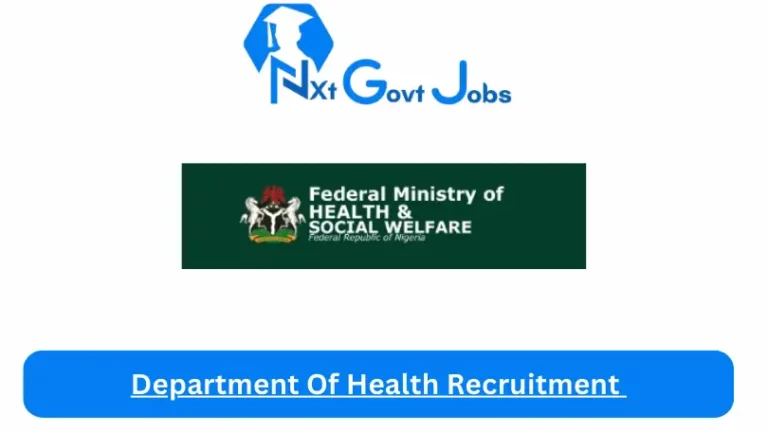 Department Of Health Recruitment 2024 Submit @www.health.gov.ng Career Portal