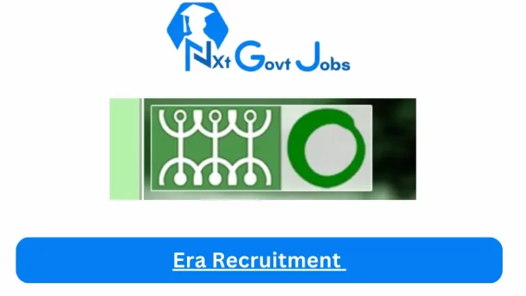 Era Recruitment 2024 Submit @www.eraction.org Career Portal