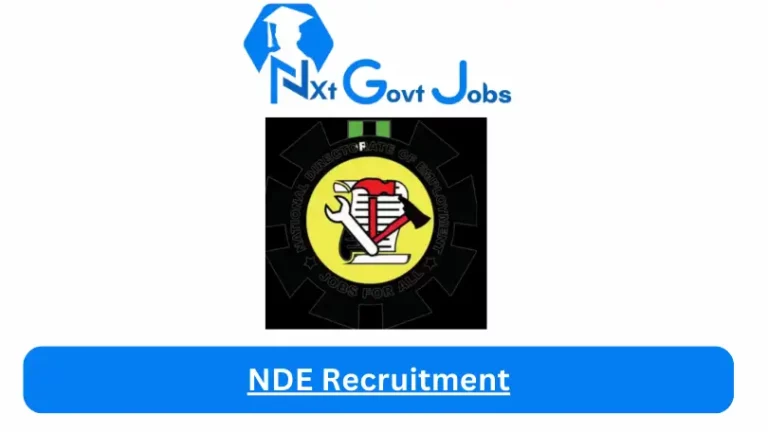 NDE Recruitment 2024 Submit @nde.gov.ng Career Portal